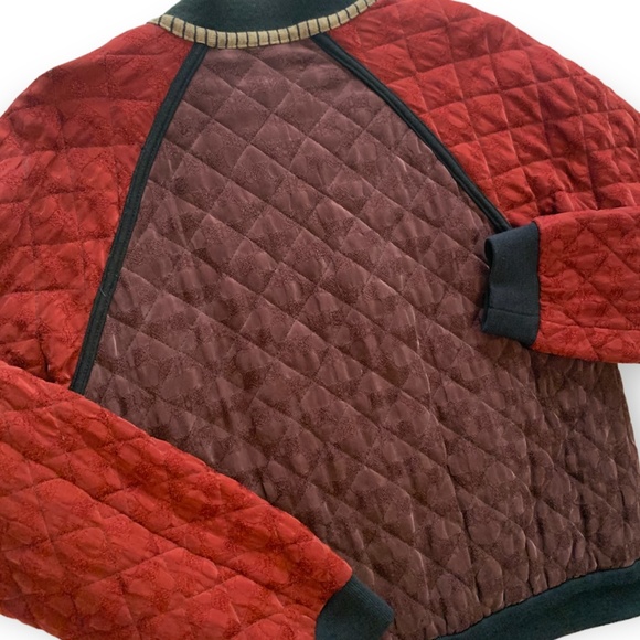 Vintage BETS Canvasbacks Quilted Button-Down Jacket Coat Small S - Picture 10 of 11